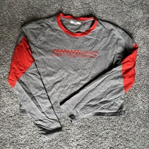 Vans Gray and Orange Long Sleeve